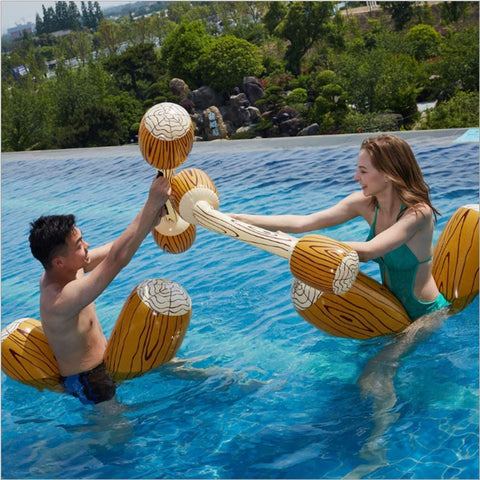 Image of Inflatable Log Joust Raft Water Sport Game