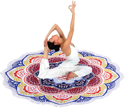 Image of Mandala Yoga Mat Blanket Tapestry Beach Towel