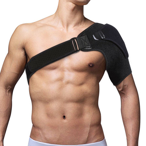 Image of Adjustable Shoulder Brace Support Strap Wrap Unisex