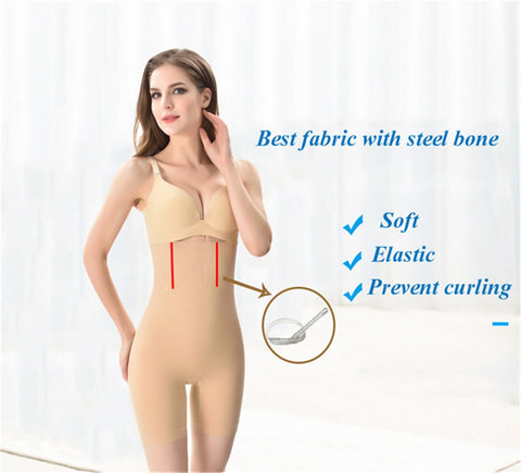 Image of Breathable Quick Dry High Waist Tummy Body Shaper Butt Lifter Plus Size