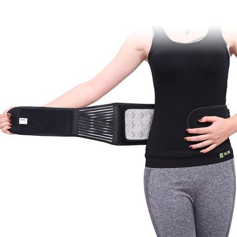 Image of Adjustable Infrared Self Heating Posture Magnetic Lumbar Back Support Belt