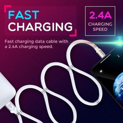 Image of Smart Chip Magnetic Data Cable Type C Ultra Fast Charging