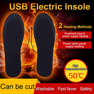 Silicone Electric Heat Foot Insole Warmer Unisex