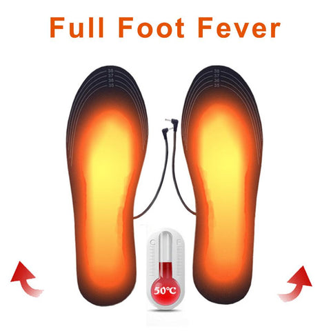 Image of Silicone Electric Heat Foot Insole Warmer Unisex