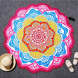 Mandala Yoga Mat Blanket Tapestry Beach Towel