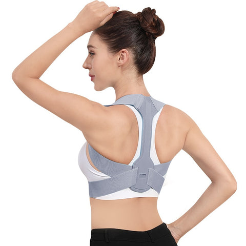 Image of Adjustable Back and Lower Neck Posture Support Corrector