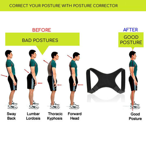 Image of Breathable Back Spine Posture Corrector Adjustable Unisex