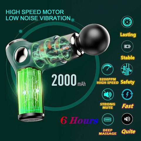 Image of Mini Travel Size Muscle LED Massage Gun 32 Speed