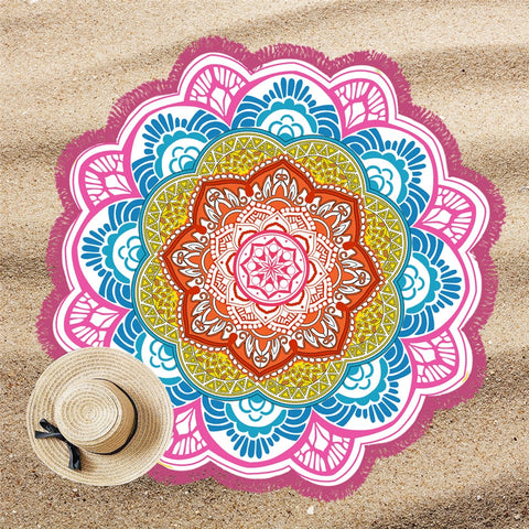 Mandala Yoga Mat Blanket Tapestry Beach Towel