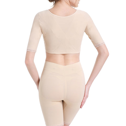 Image of Upper Arm Shaper Chest Supports Compression Sleeves Shapewear